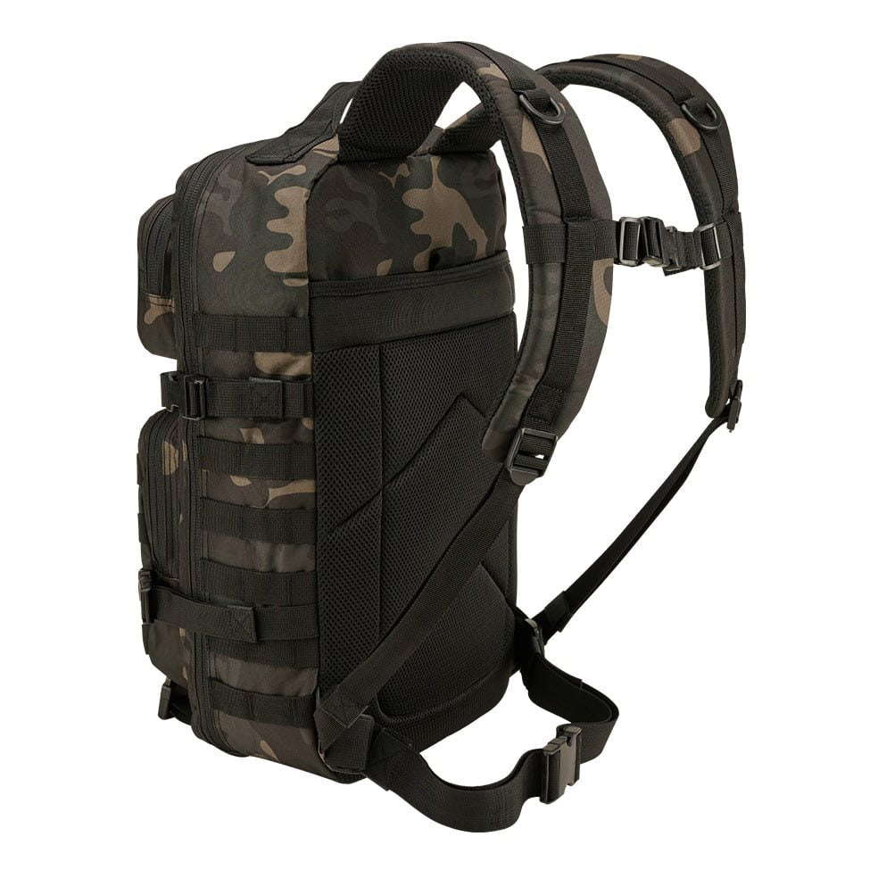 Mochila táctica US COOPER VELCRO grande negra con panel de velcro