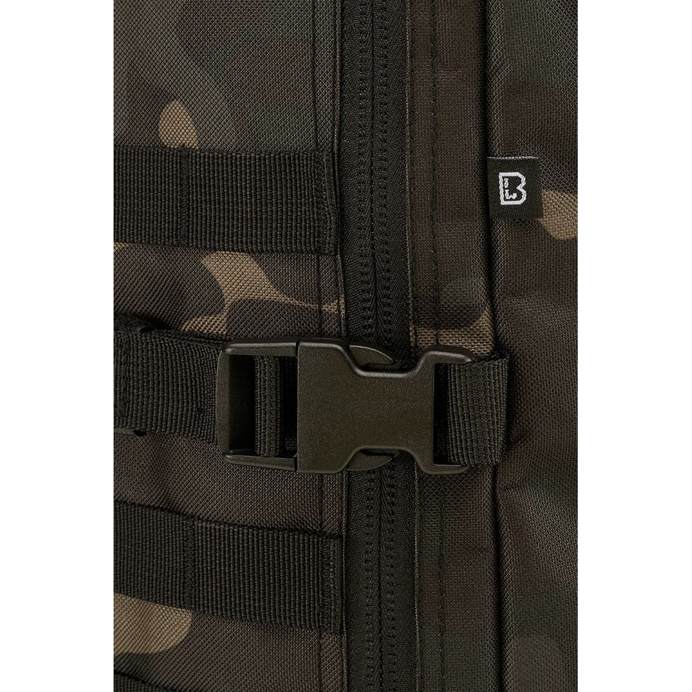 Mochila táctica US Cooper Velcro grande negra, vista frontal