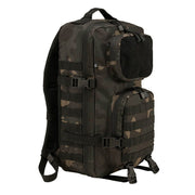 Mochila táctica US COOPER VELCRO grande negra con panel de velcro