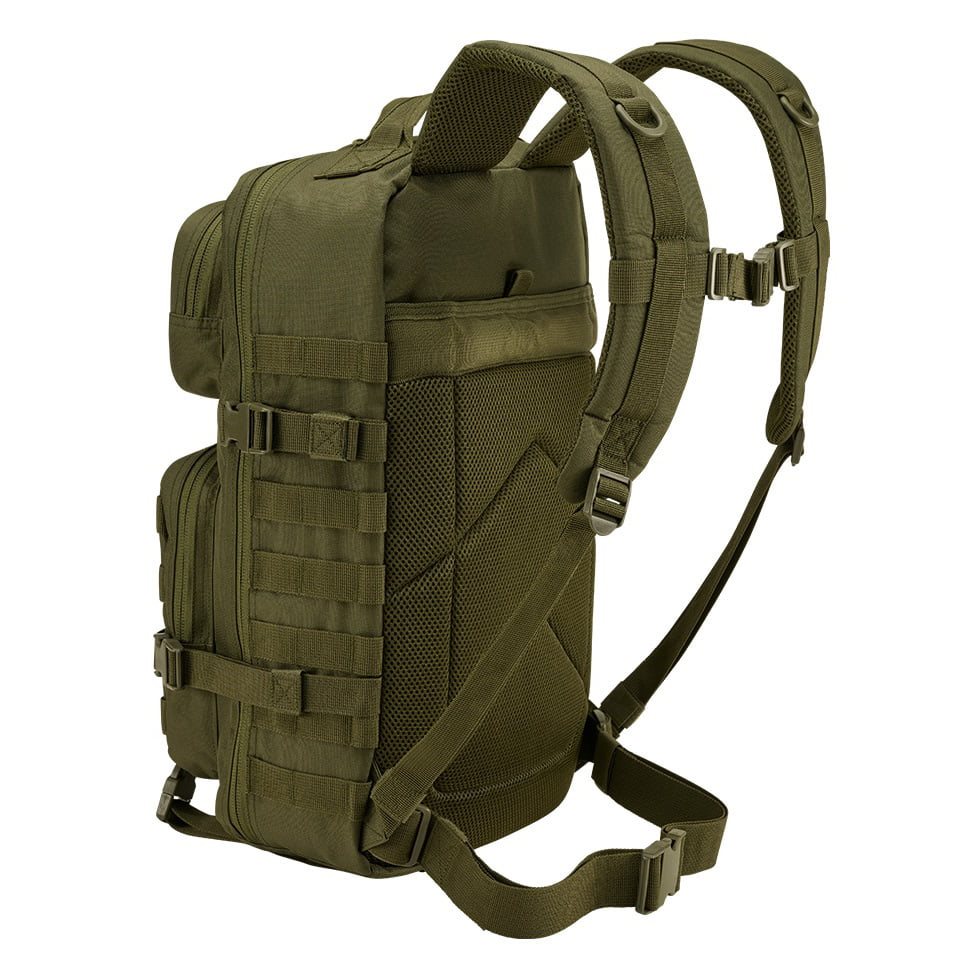 Mochila táctica US COOPER VELCRO grande negra con panel de velcro