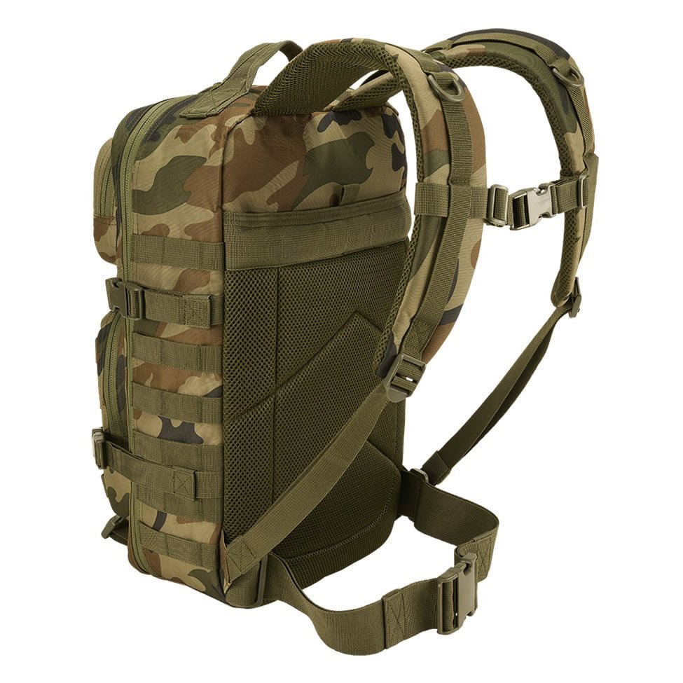 Mochila táctica US COOPER VELCRO grande negra con panel de velcro