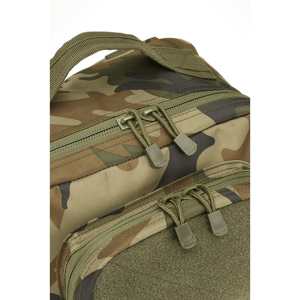 Mochila táctica US COOPER VELCRO grande negra con panel de velcro