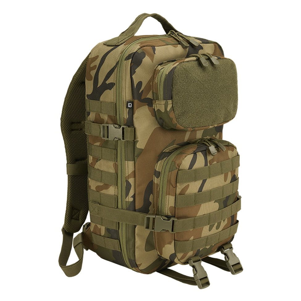 Mochila táctica US Cooper Velcro grande negra, vista frontal