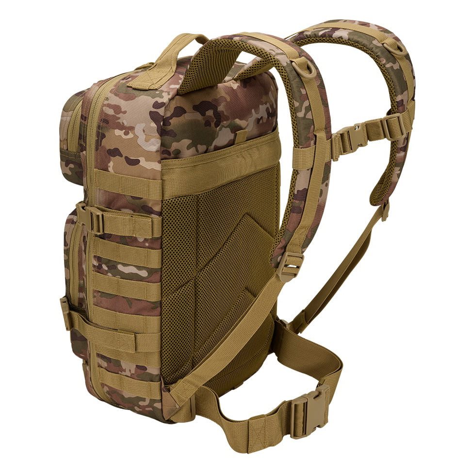 Mochila táctica US Cooper Velcro grande negra, vista frontal