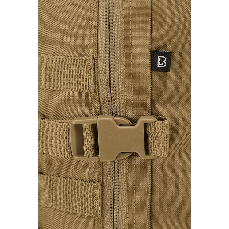 Mochila táctica US Cooper Velcro grande negra, vista frontal