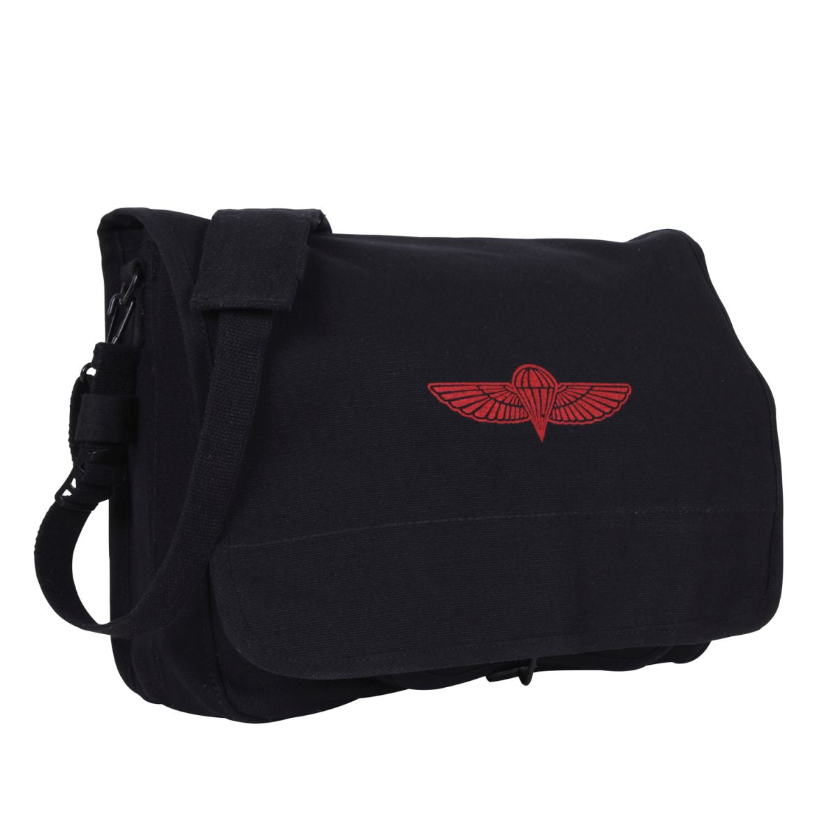 Bolsa bandolera ISRAELI PARATROOPER khaki con bolsillo exterior doble