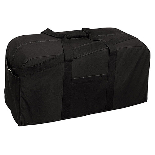Bolsa de transporte JUMBO negra de lona impermeable