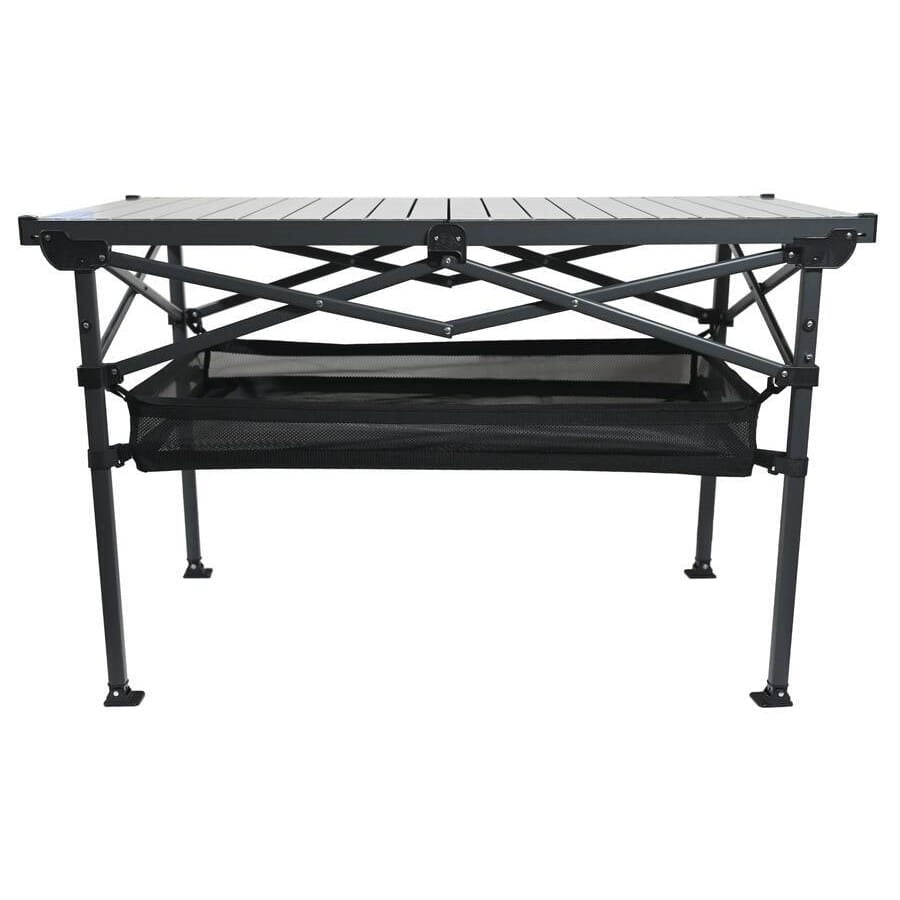 Mesa plegable de camping Roll Due con tablero de lamas y armazón plegable