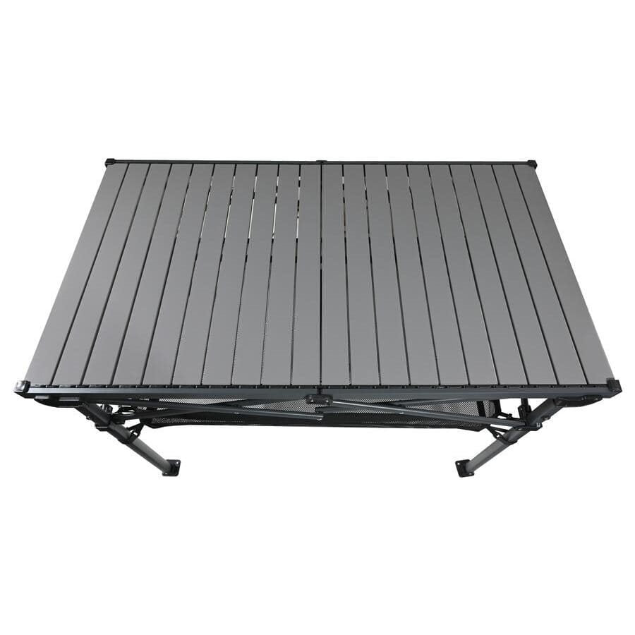 Mesa plegable de camping Roll Due con tablero de lamas y armazón plegable