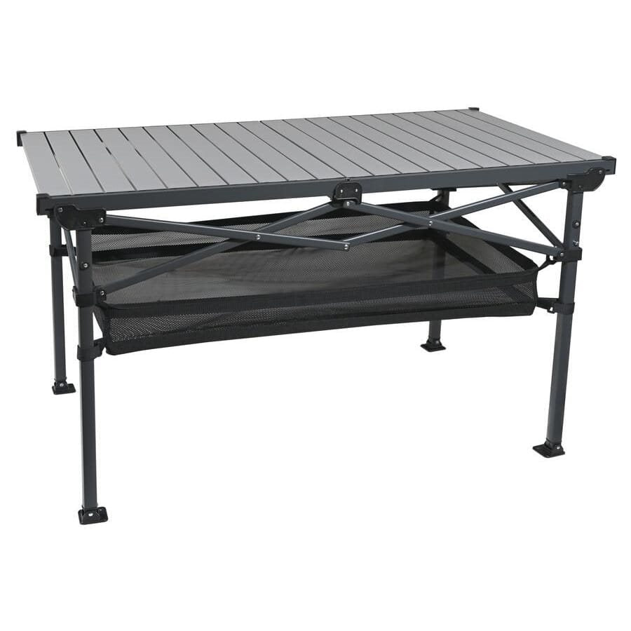 Mesa plegable de camping Roll Due con tablero de lamas y armazón plegable