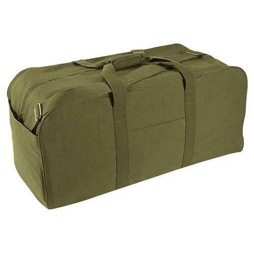 Bolsa de transporte JUMBO negra de lona impermeable