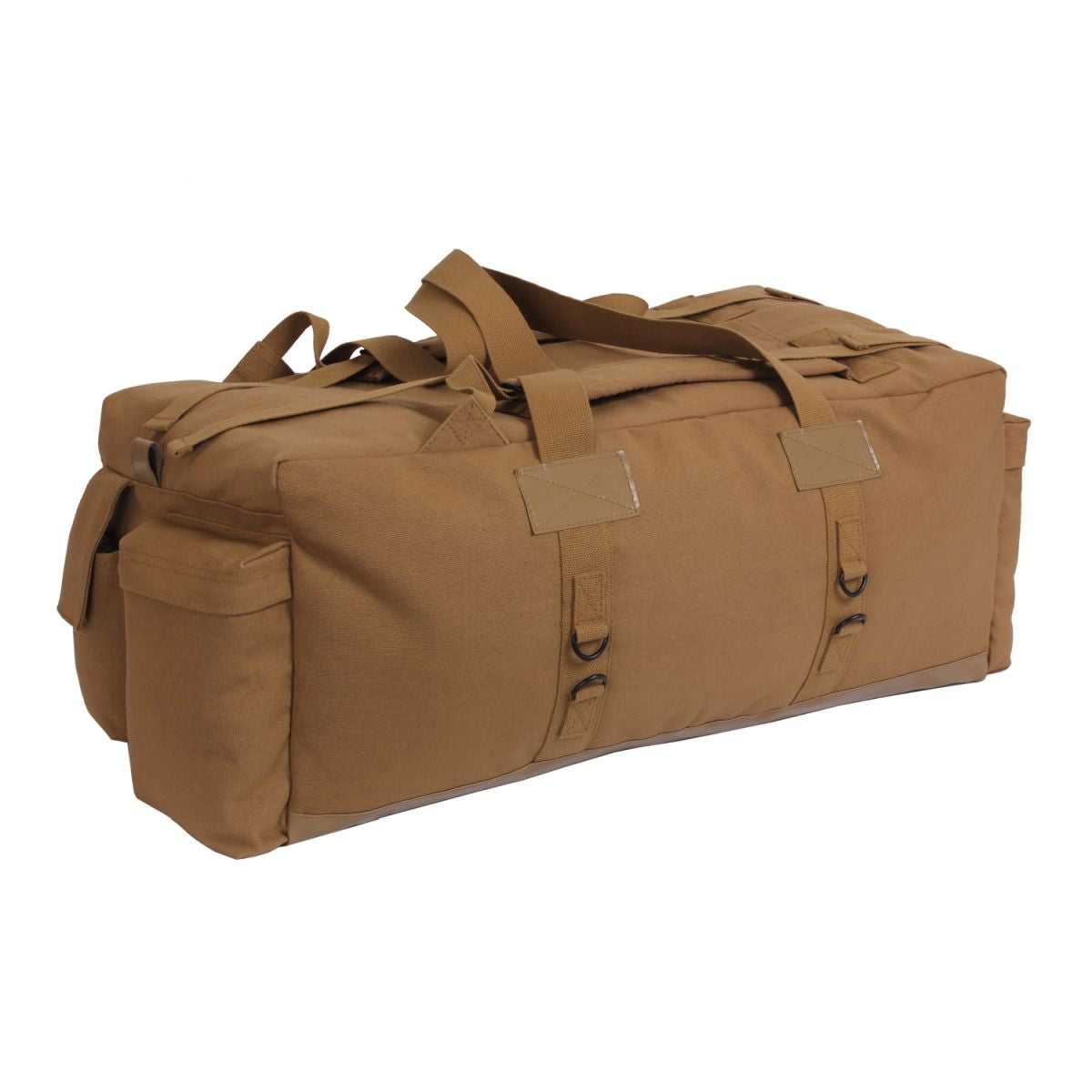 Bolsa duffle táctica MOSSAD negra, extragrande, base de PVC impermeable