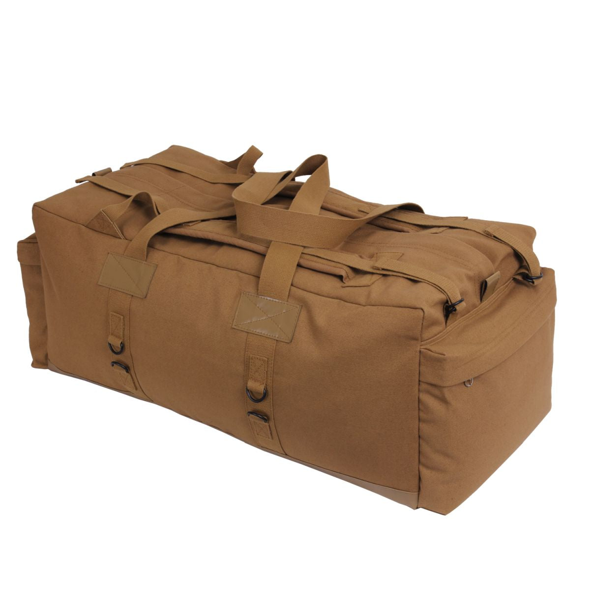 Bolsa duffle táctica MOSSAD negra, extragrande, base de PVC impermeable