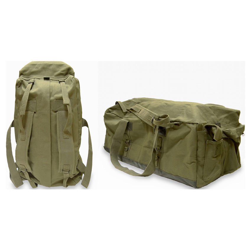 Bolsa duffle táctica MOSSAD negra, extragrande, base de PVC impermeable
