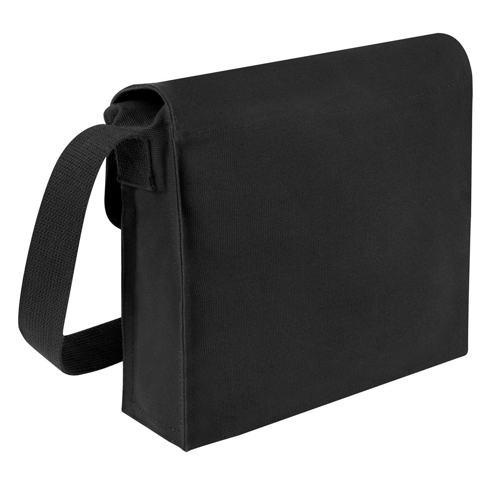 Bolsa de hombro de algodón vintage con cierre de correas de cuero, 30×28×9 cm