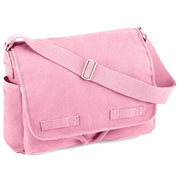 Bolso bandolera vintage de lona de algodón 38x28x15 cm con correa
