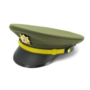 Gorra Brigadýrka ČS verde con insignia dorada vista frontal