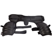 Protectores de muslo negros usados, imagen del producto