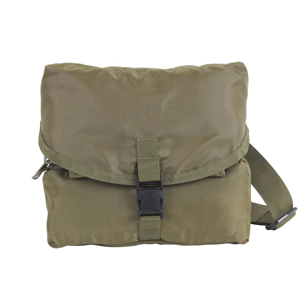 Bolsa para botiquín verde 25x20x11 cm, 3 compartimentos, correa ajustable, poliéster 900D