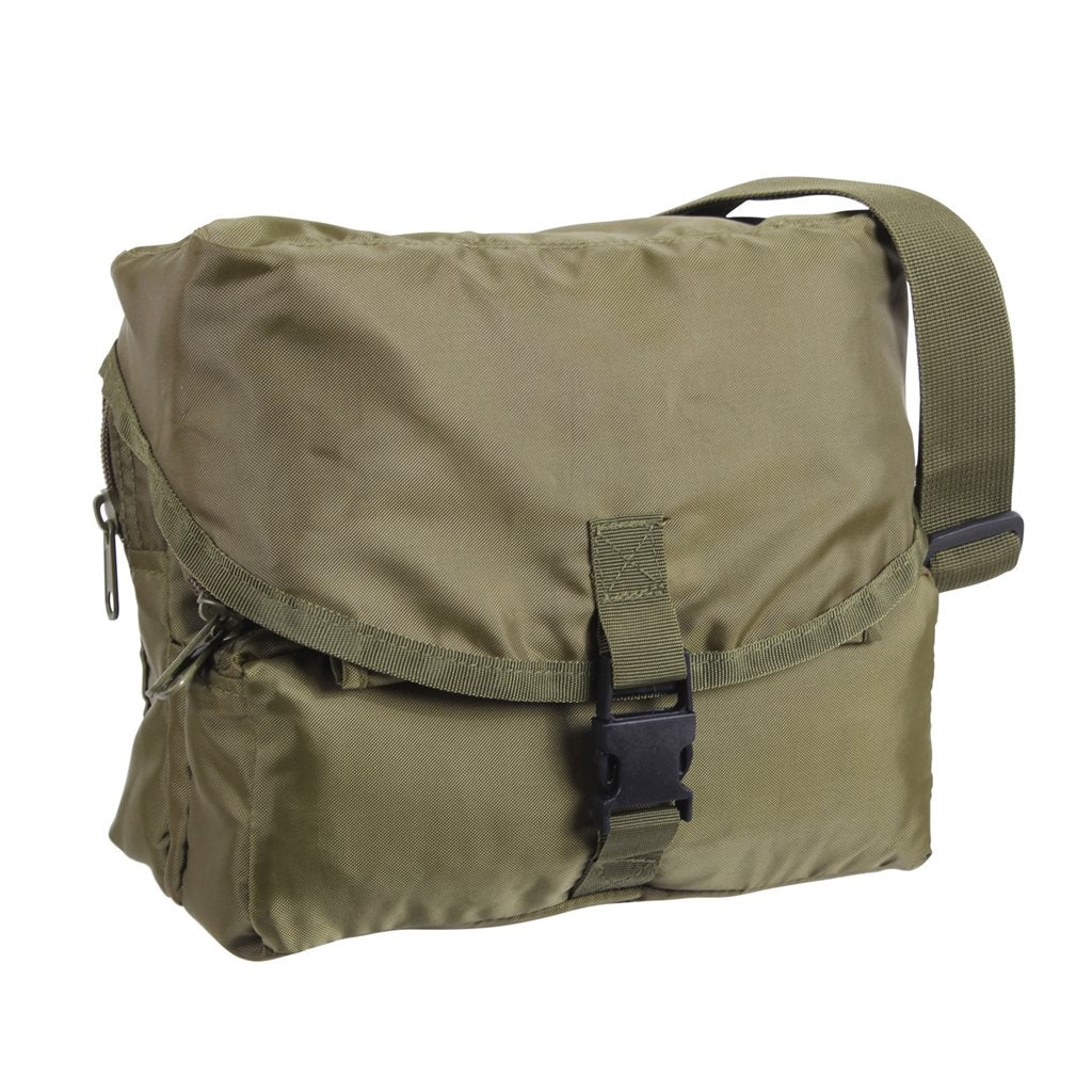 Bolsa para botiquín verde 25x20x11 cm, 3 compartimentos, correa ajustable, poliéster 900D