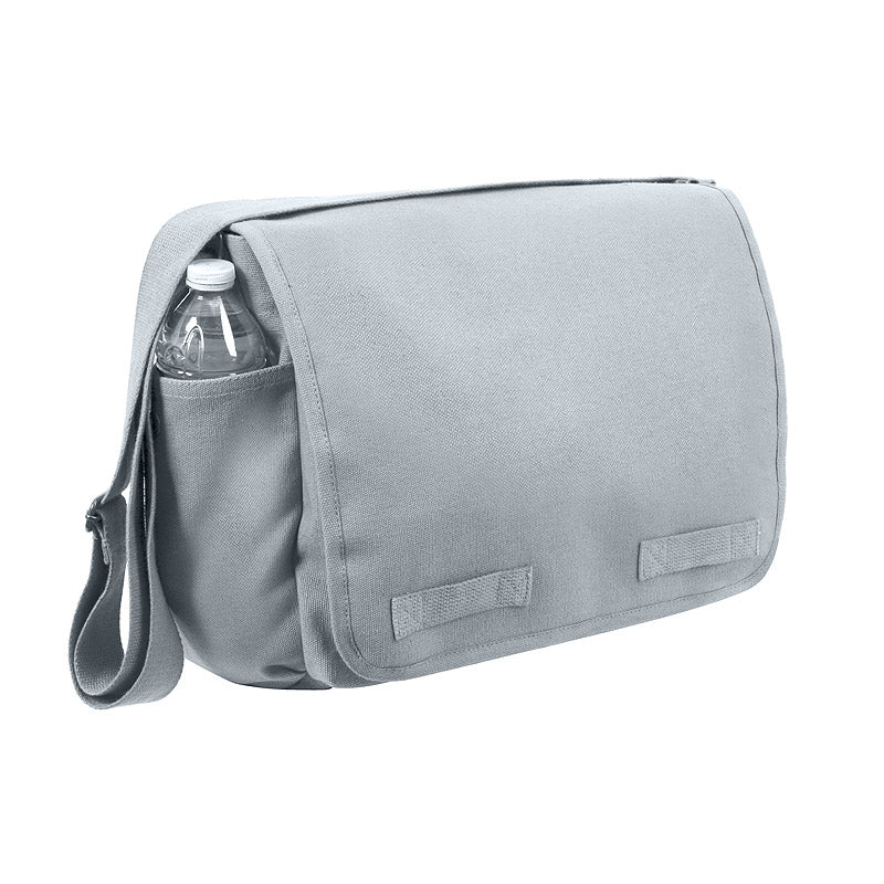 Bolso vintage bandolera 38 x 28 x 15 cm en lona de algodón resistente