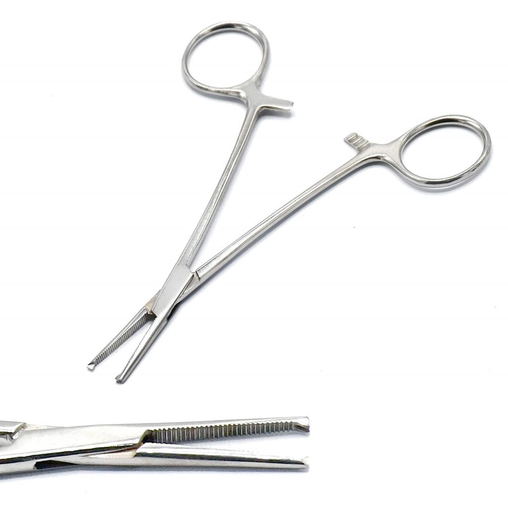 Pinza Pean hemostática Kocher 165 mm de acero inoxidable quirúrgico