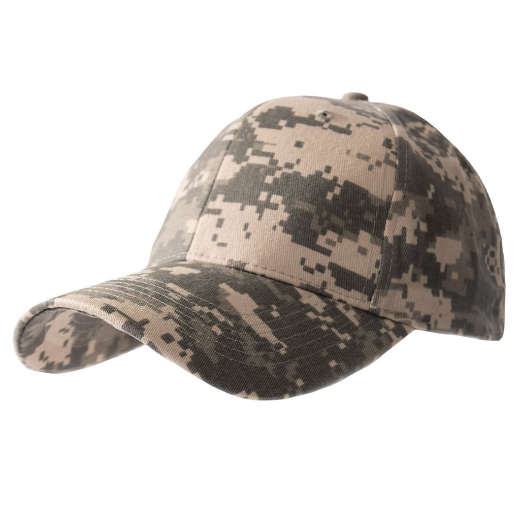 Gorra béisbol ACU Digital perfil bajo, cinco paneles, correa trasera con hebilla metálica
