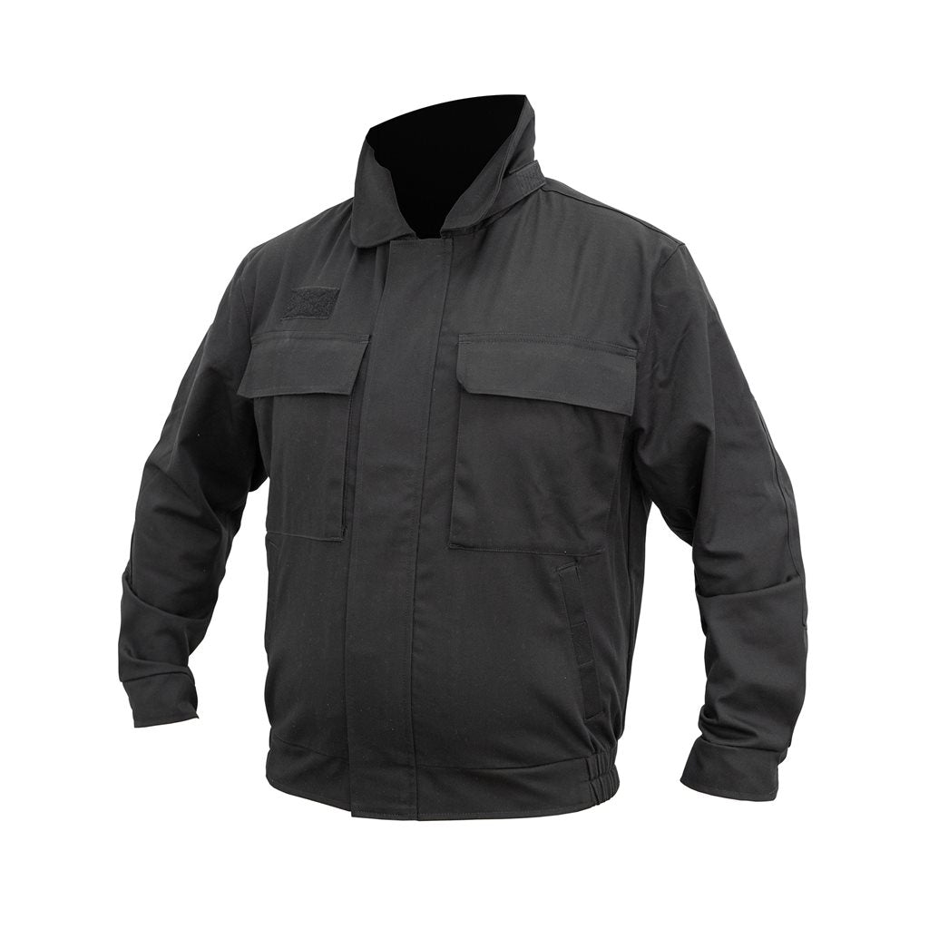 Blůza AČR UT 05 negra usada, blusa militar con cremallera y capucha oculta