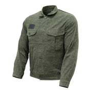 Camisa de trabajo AČR vz.92 usada, cierre de botones, 2 bolsillos de pecho, panel VELCRO, 50% algodón 50% poliéster
