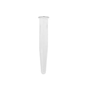 Tubo de vidrio cónico 10cm/15mm con fondo puntiagudo, pack de 10