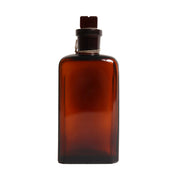 Botella de vidrio cuadrada 250 ml con cuello esmerilado
