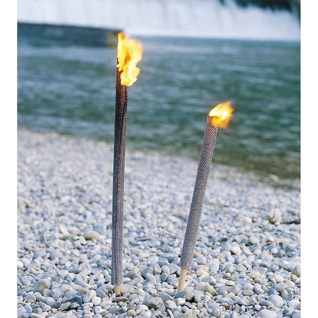 Antorchas de cera 4 unidades 3x50 cm (hasta 100 min)