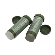 Pintura de camuflaje facial NATO en tonos verde follaje y gris