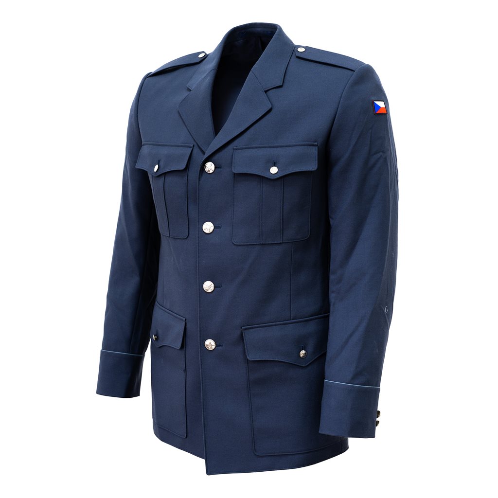 Chaqueta azul de paseo ACR vz.97 con botones en oro o plata