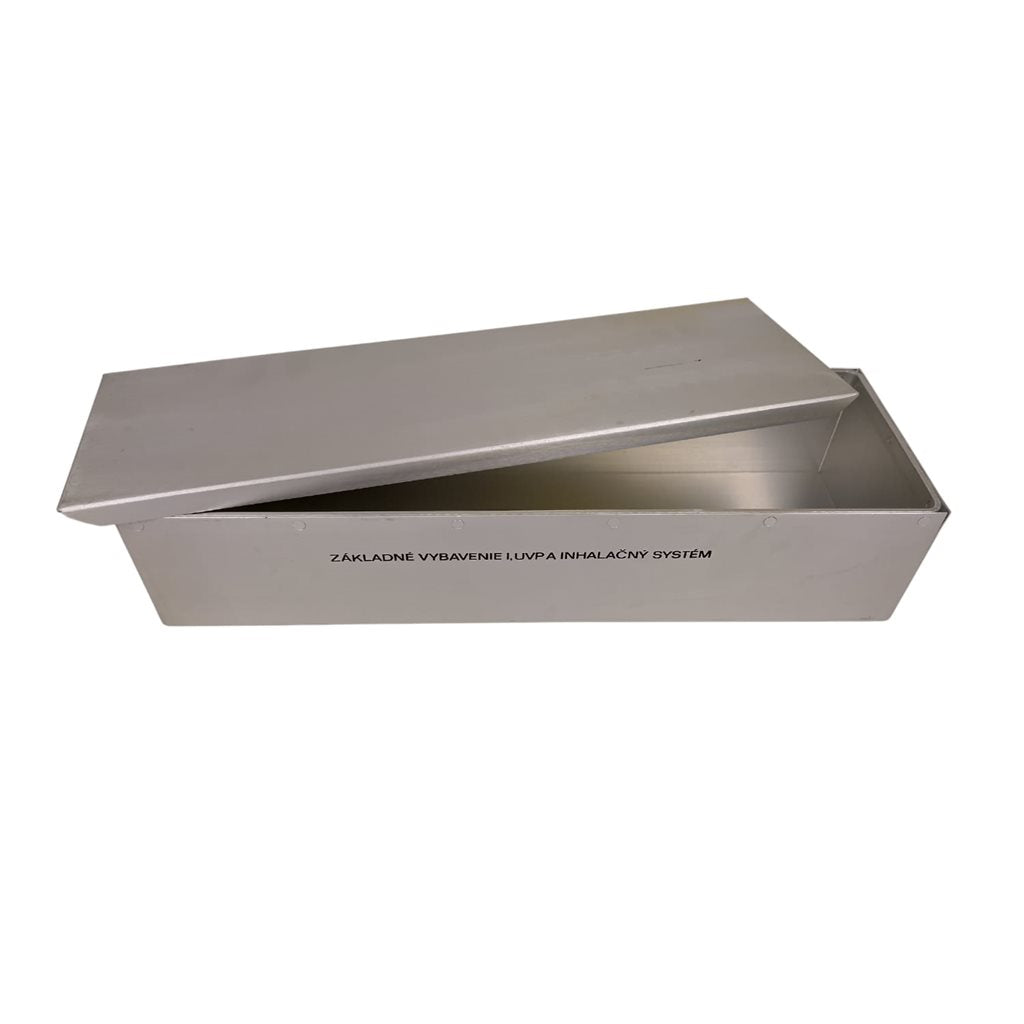 Caja de aluminio con tapa 37 x 12 x 8 cm
