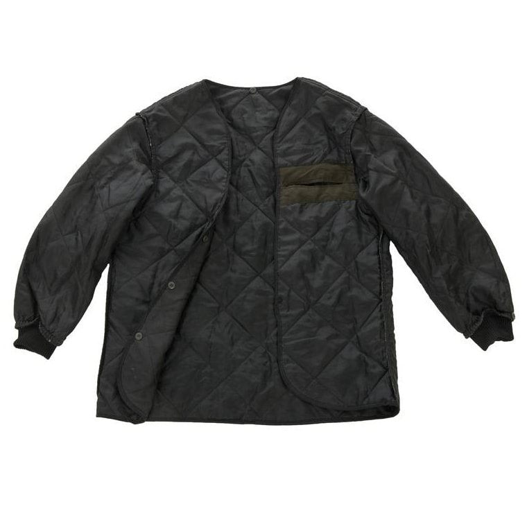 Forro para abrigo wz.98 acolchado en negro, vista frontal del producto