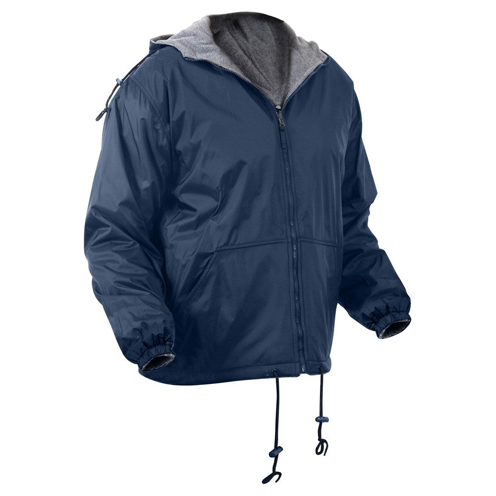 Chaqueta reversible con capucha navy - vista frontal
