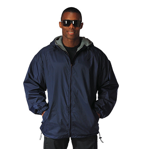 Chaqueta reversible con capucha navy - vista frontal