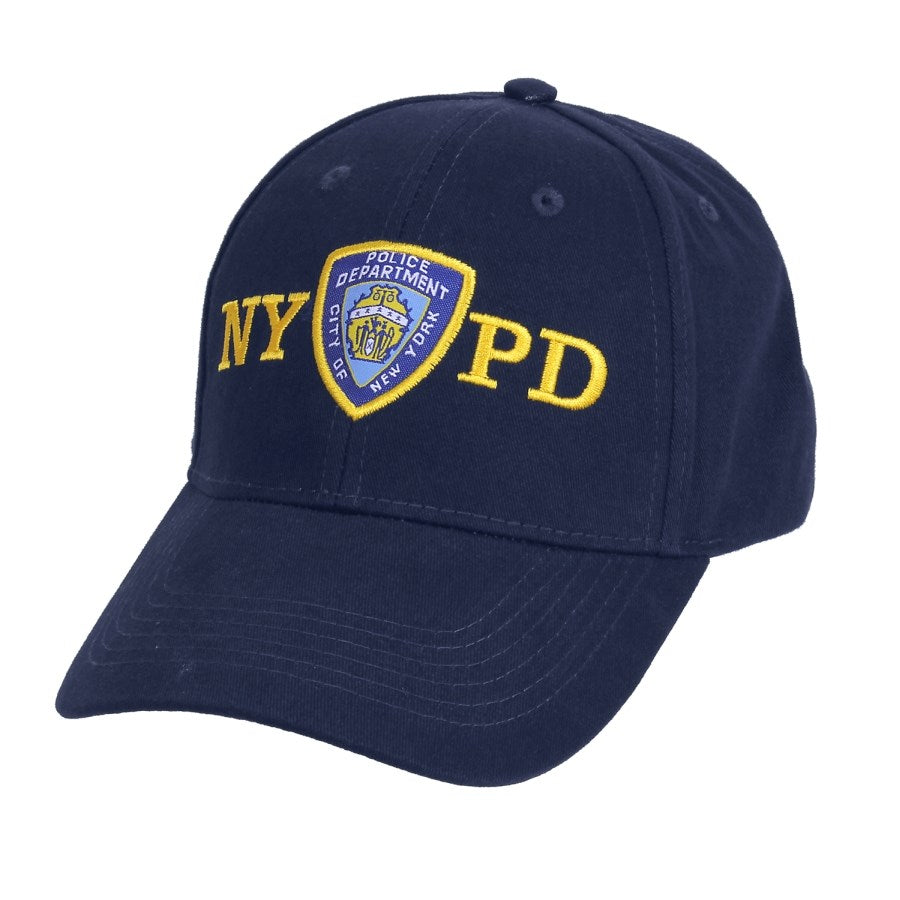 Gorra NYPD Shield bordada de perfil bajo, correa ajustable y hebilla metálica