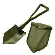 Pala plegable TRIFOLD OLIV de tres piezas con funda, tipo US
