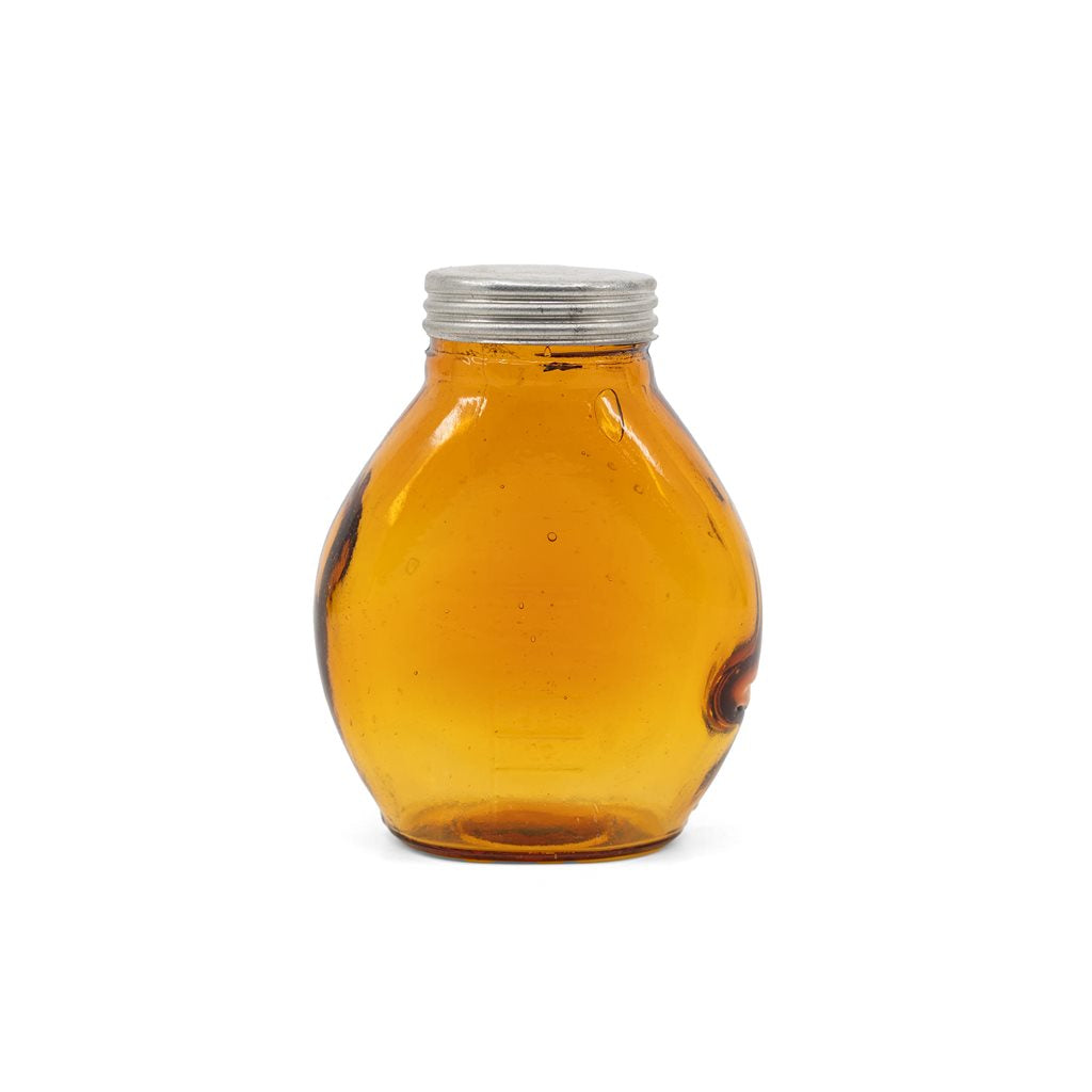 Frasco de vidrio PLIVÁTKO 100 ml marrón con tapa y graduación