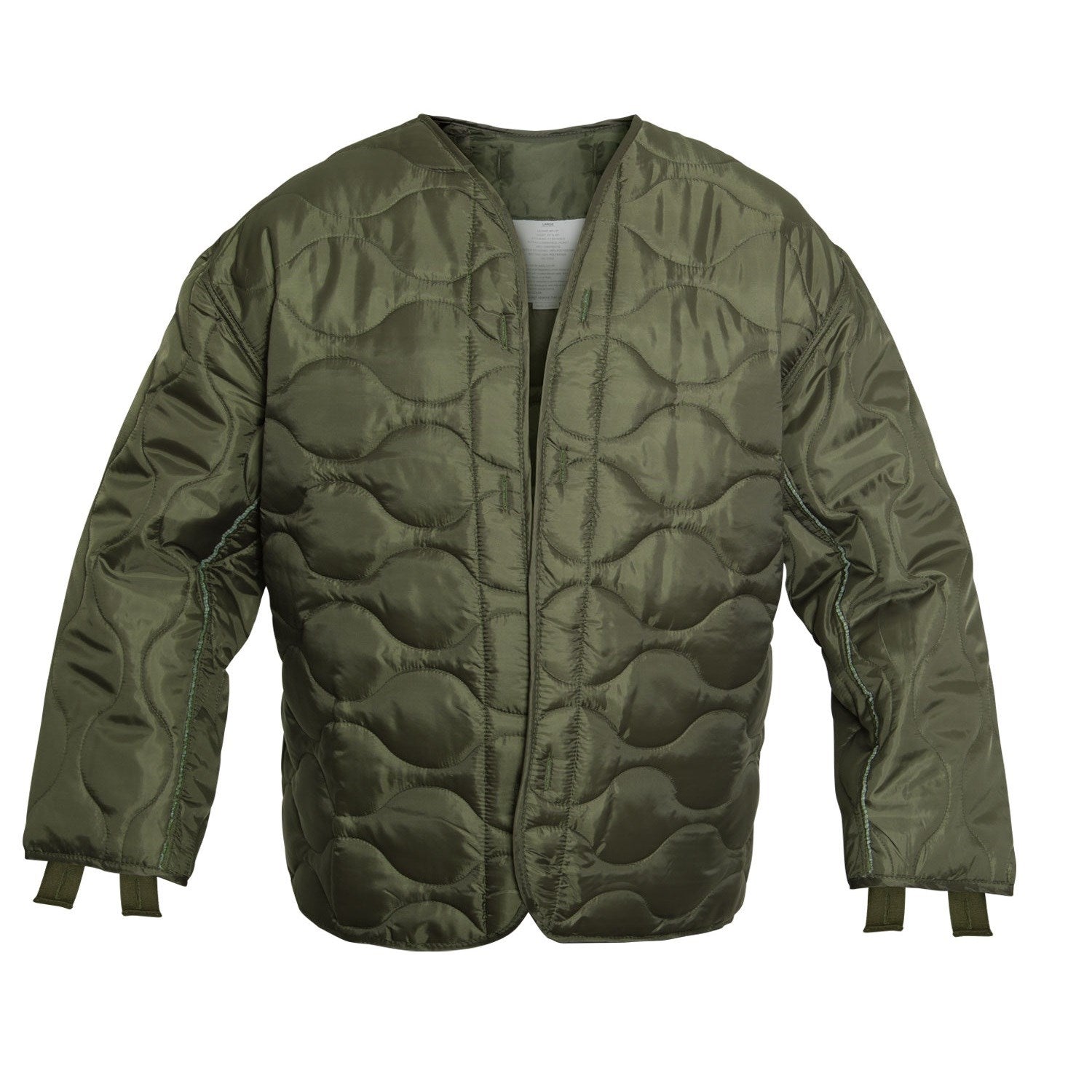 Forro acolchado para chaqueta US M65 en color verde
