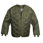 Forro acolchado para chaqueta US M65 en color verde