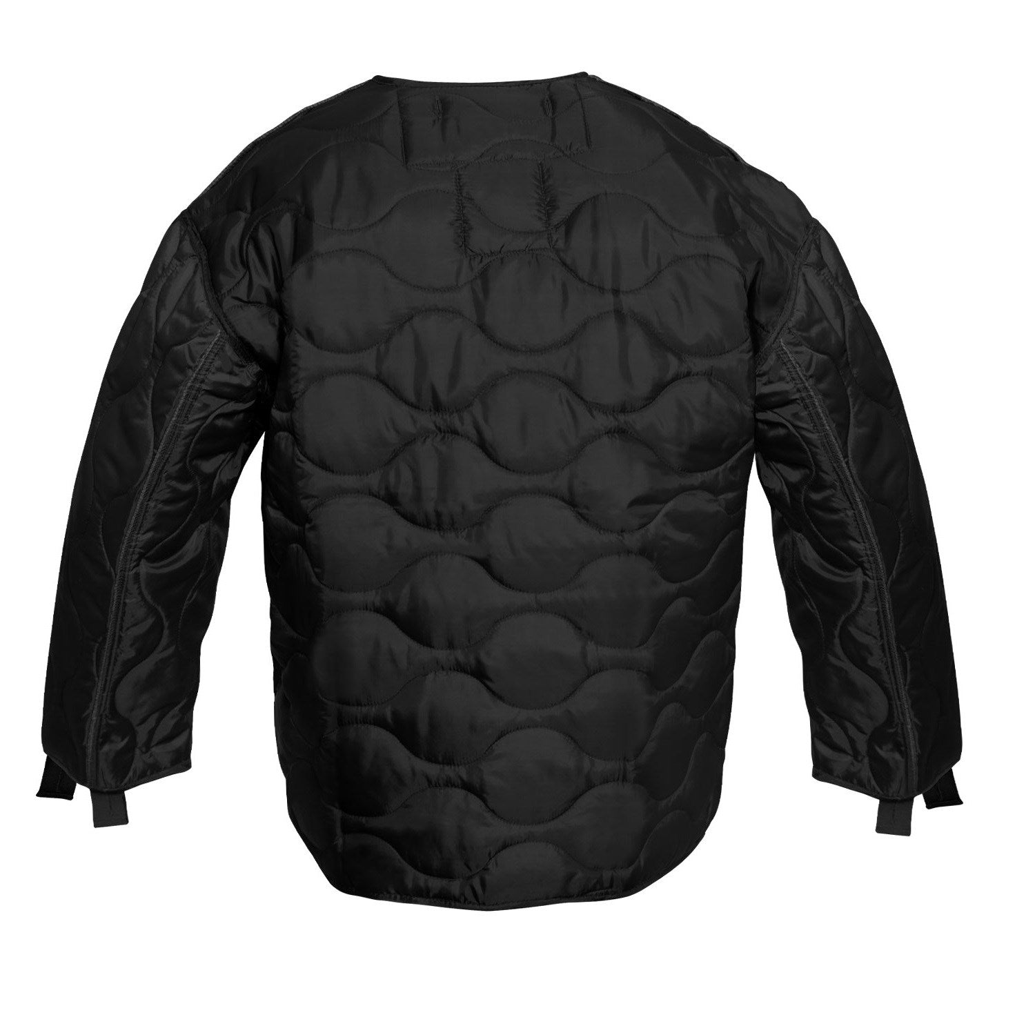 Forro acolchado para chaqueta US 65 negro, con ojales para botones