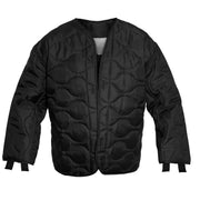 Forro acolchado para chaqueta US 65 negro, con ojales para botones