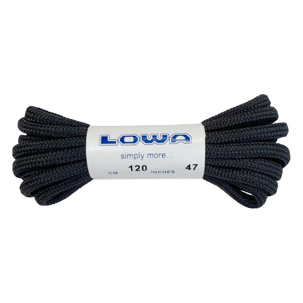 Cordones originales LOWA 120 cm negros para calzado
