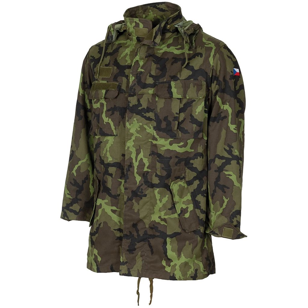 Chaqueta militar KONGO AČR vz.95 patrón bosque usada vista general