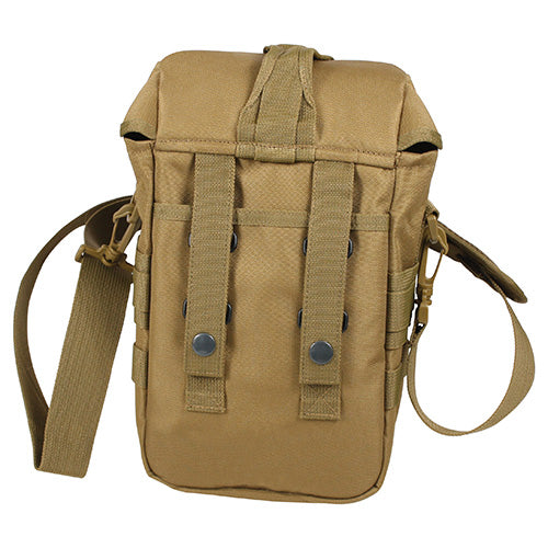 Bolsa táctica FLEXIPACK COYOTE bandolera MOLLE con correa ajustable y solapa con hebilla FASTEX