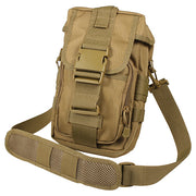 Bolsa táctica FLEXIPACK COYOTE bandolera MOLLE con correa ajustable y solapa con hebilla FASTEX