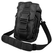 Bolsa táctica FLEXIPACK negra bandolera con MOLLE y cierre FASTEX